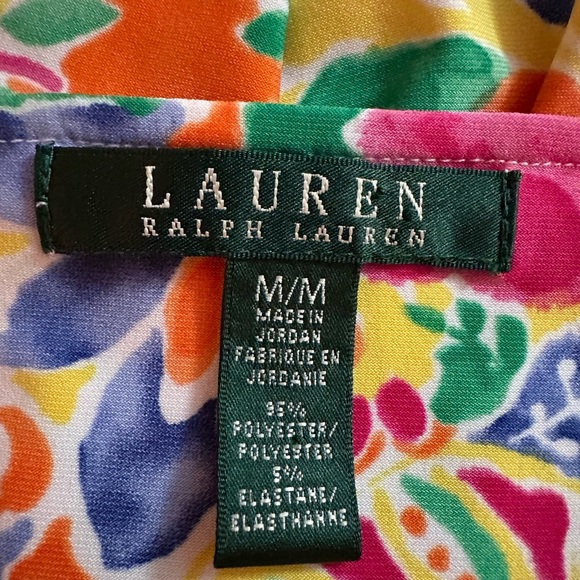 Ralph Lauren Sleeveless Pink and Orange Maxi Sundress - Picture 6 of 6